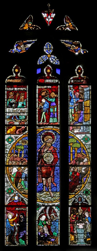 Window Depicting Saint John the Baptist by French School